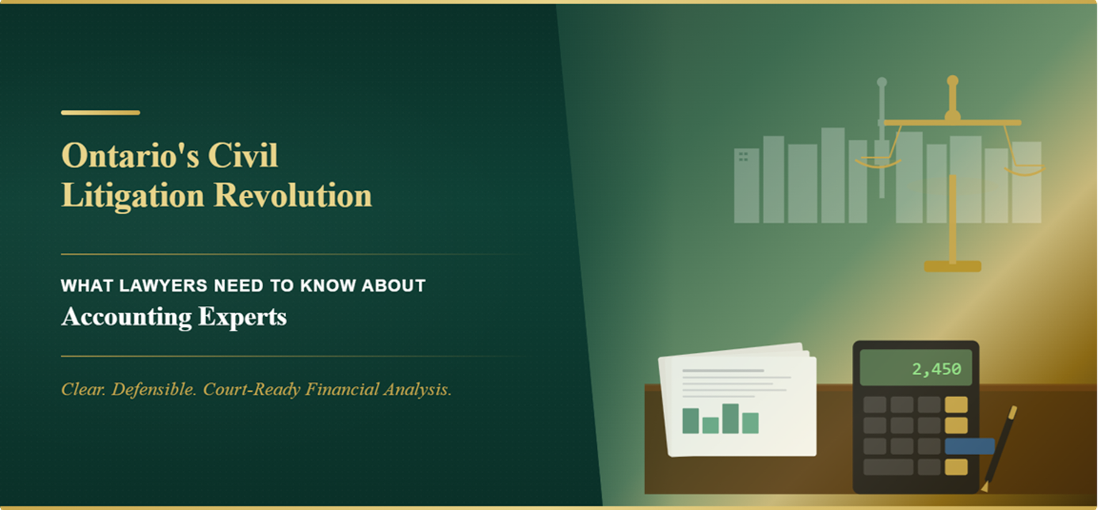 Ontario’s Civil Litigation Review: What Lawyers Need to Know About Accounting Experts