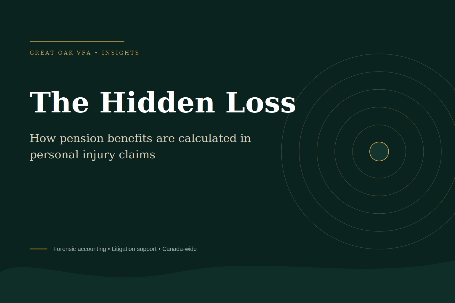 The Hidden Loss: How Pension Benefits Are Calculated in Personal Injury Claims