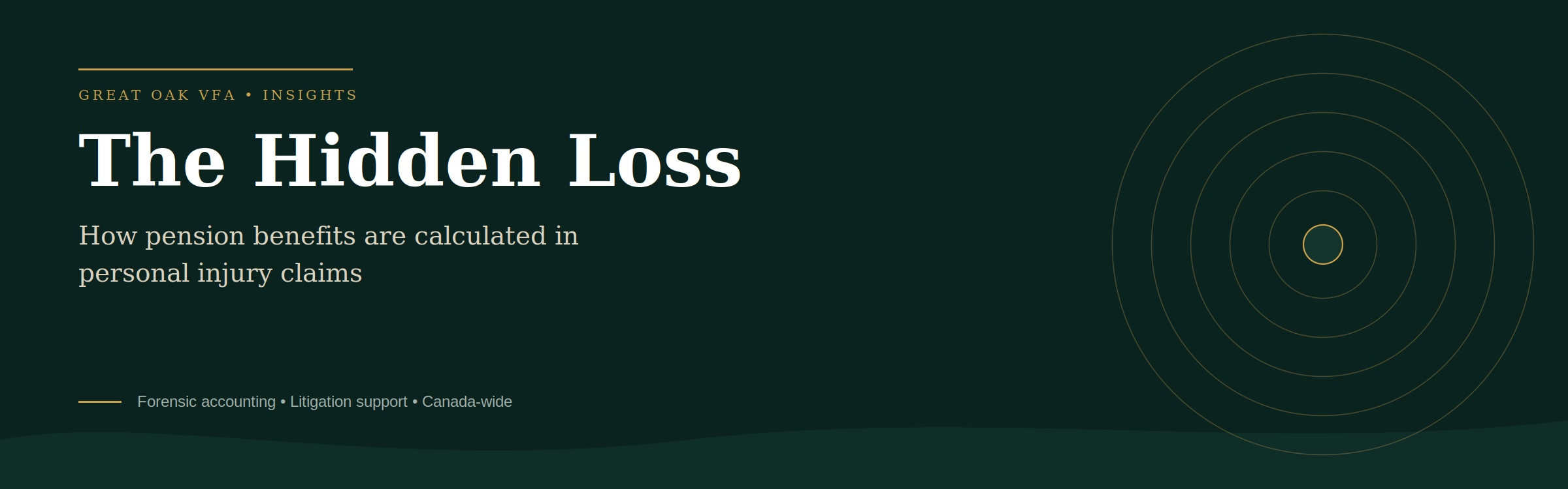 The Hidden Loss: How Pension Benefits Are Calculated in Personal Injury Claims